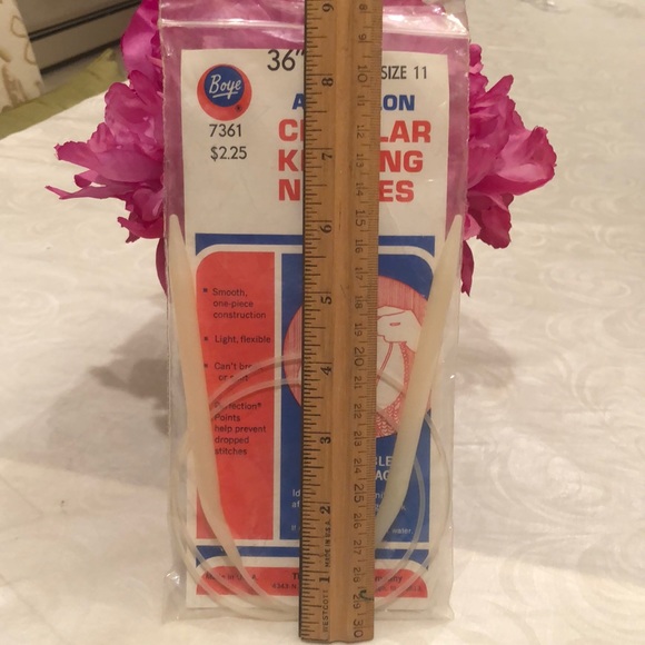 NIP vintage Boye AllNylon 36” size 11 circular knitting née - Picture 8 of 13
